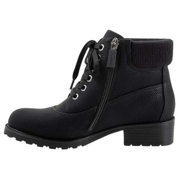 Trotters Womens Bellamy Boots US 8 M EU 38.5 Black Mid Calf NIB - Picture 2 of 13